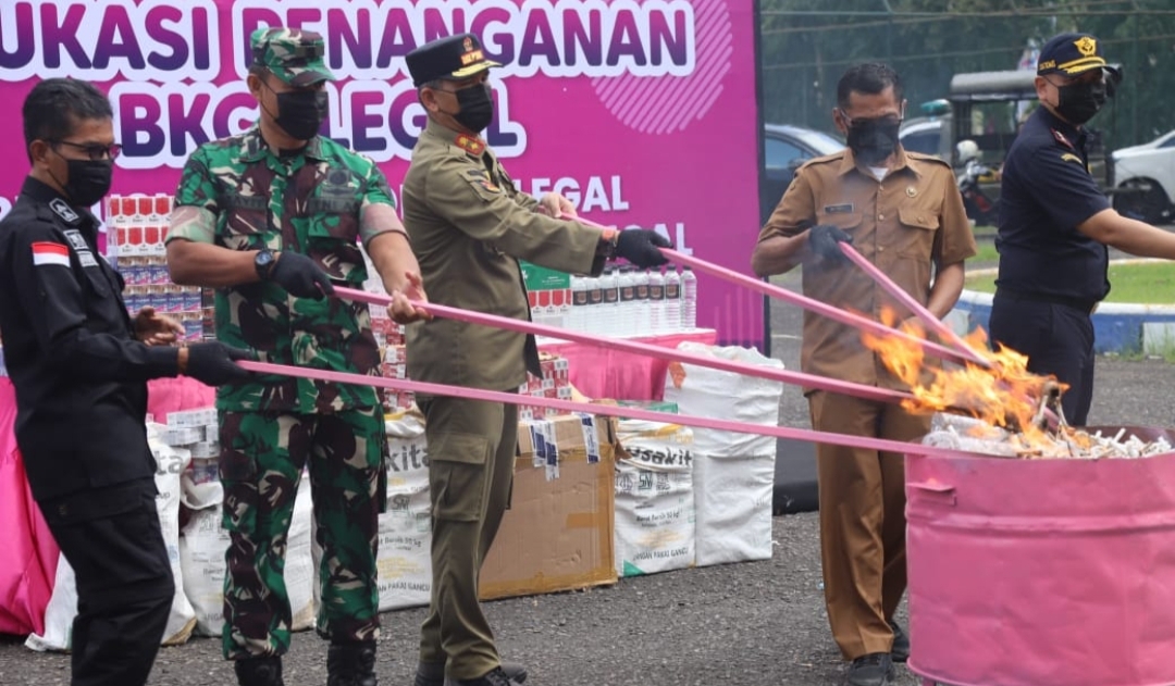 Pemkab Jember dan Bea Cukai Musnahkan BKC Ilegal, Tegaskan Kehadiran Negara