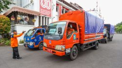 Empat Truk Logistik Bantuan Kemanusiaan Surabaya Kembali Diterbangkan ke Sumatera