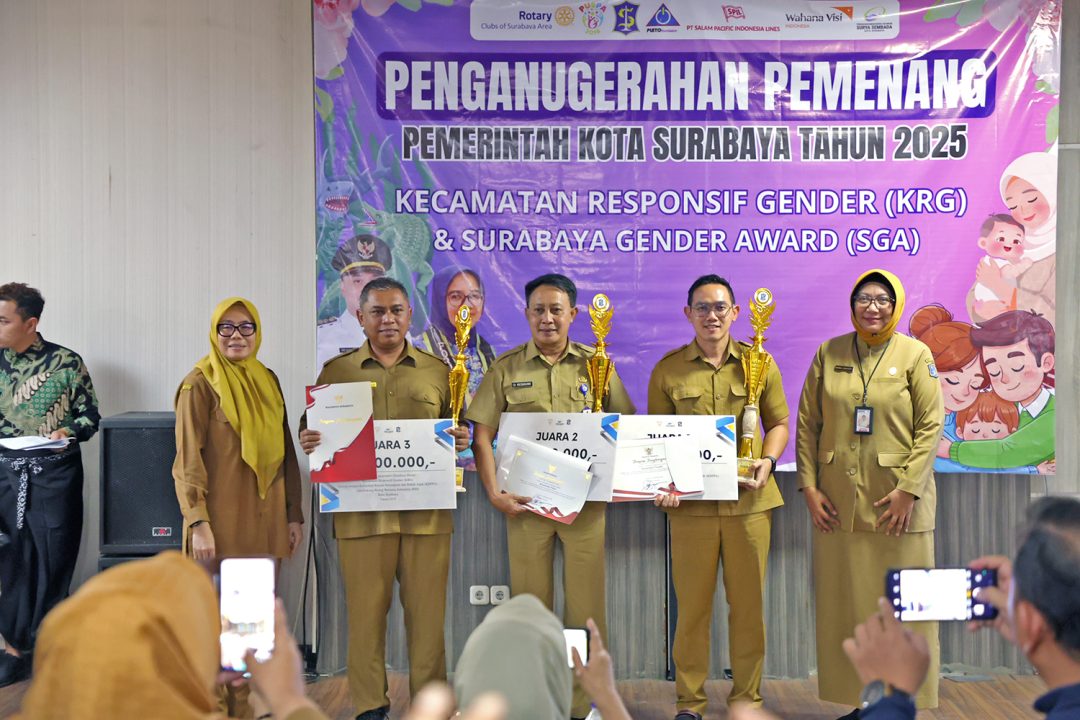 Pemkot Surabaya Berikan Penghargaan Kecamatan Responsif Gender 2025