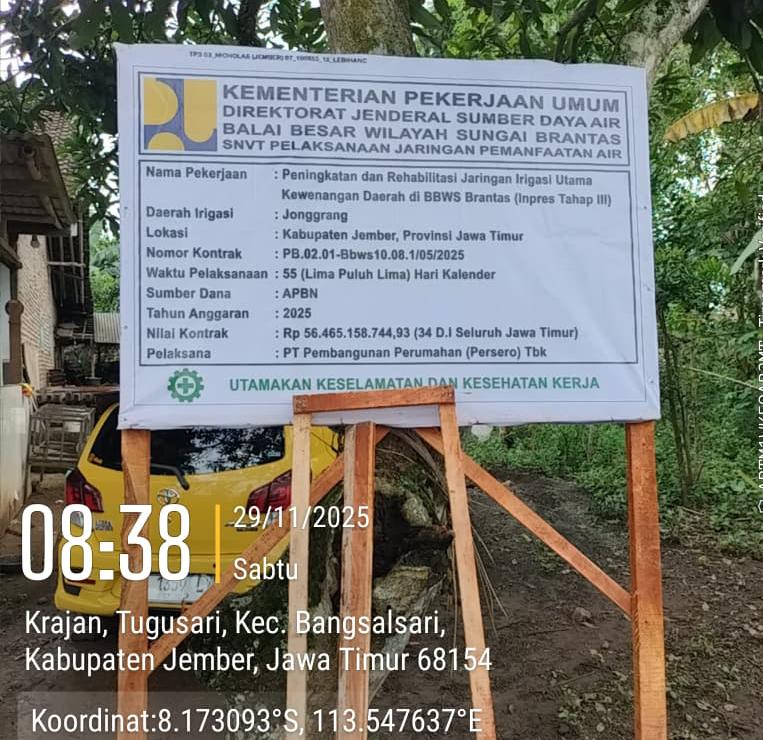 Proyek APBN Kementrian Pekerjaan Umum Bernilai Ratusan Milyar di Sorot Warga, Ada Apa?