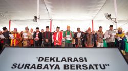 Doa Bersama Lintas Agama dan Deklarasi Surabaya Bersatu di Balai Kota