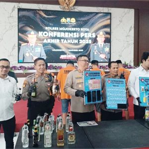 Polres Mojokerto Kota Tuntaskan 104 Kasus Dari 233 Perkara Tindak Pidana