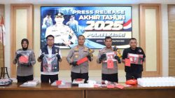 Polres Kediri Mencatat Penurunan Pelanggaran dan Kecelakaan Sepanjang 2025