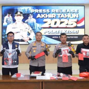 Polres Kediri Mencatat Penurunan Pelanggaran dan Kecelakaan Sepanjang 2025