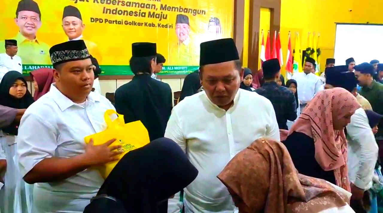 Cak Hadi: “Doa Anak Yatim Sangat Mustajab”, Golkar Kabupaten Kediri Salurkan Santunan untuk 104 Anak