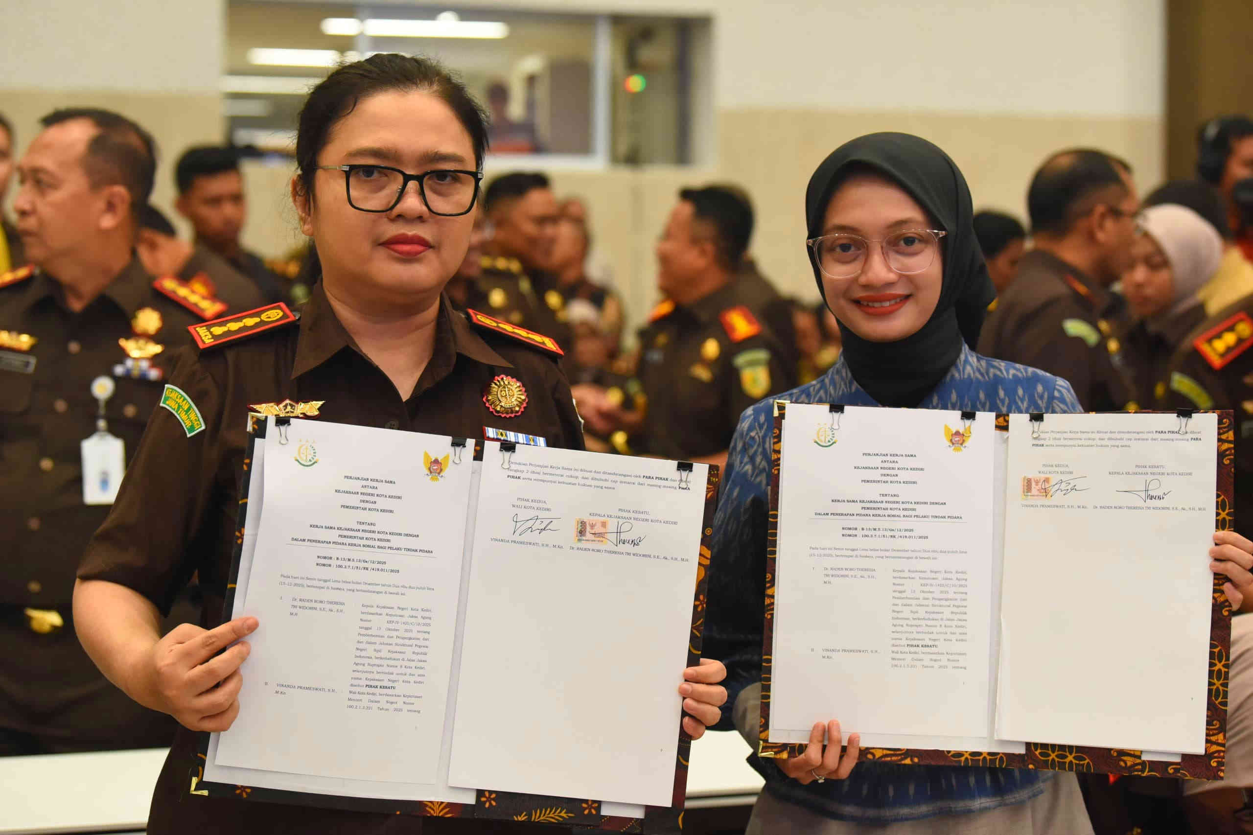 Pemkot Kediri–Kejari Teken PKS Pidana Kerja Sosial, Dorong Penegakan Hukum Humanis