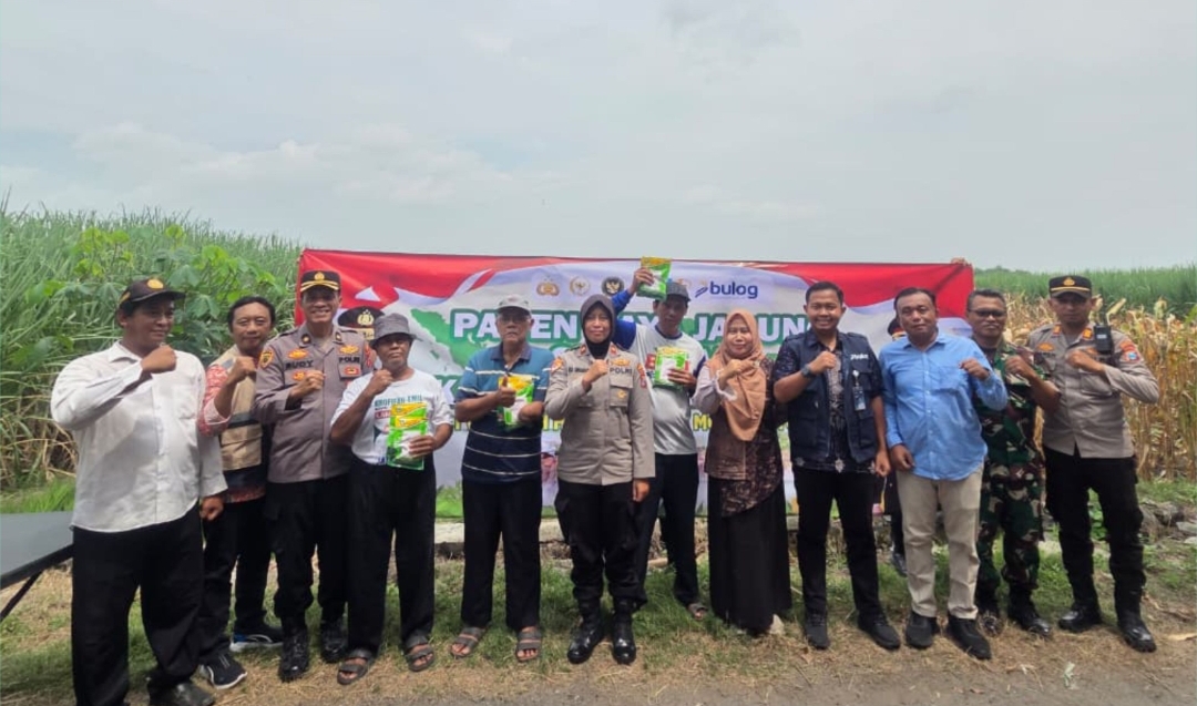 Dukung Swasembada Pangan : Awal 2026 Polres Mojokerto Kota Panin 1 Ton Jagung