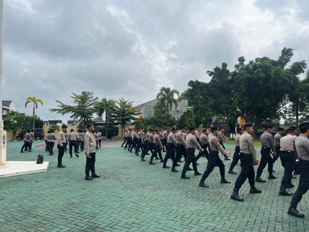 Polres Magetan Gelar Latihan Dalmas Gabungan Tingkatkan Kesiapsiagaan Personel