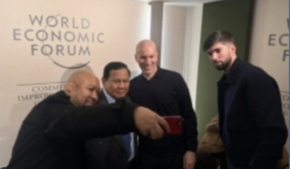 Presiden Prabowo Diskusi dengan Zinedine Zidane