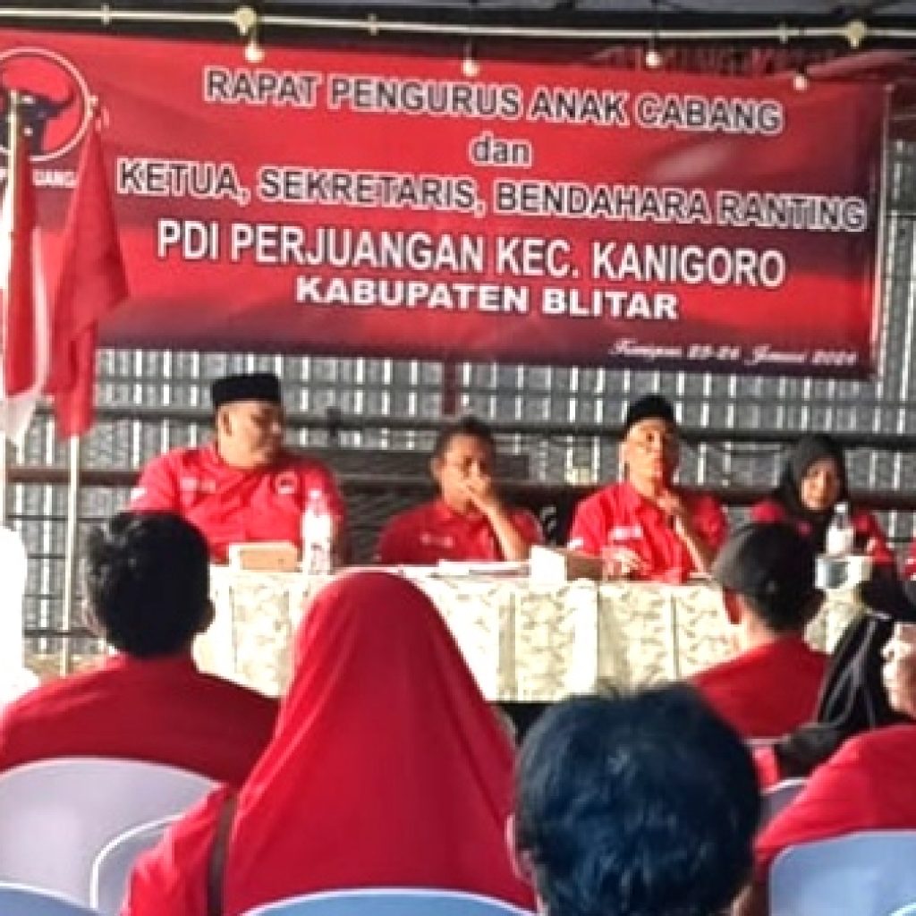 Struktur Partai Makin Solid, PDI Perjuangan Blitar Gelar Rapat PAC Serentak