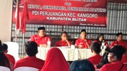 Struktur Partai Makin Solid, PDI Perjuangan Blitar Gelar Rapat PAC Serentak