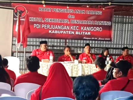 Struktur Partai Makin Solid, PDI Perjuangan Blitar Gelar Rapat PAC Serentak