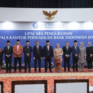 Pengukuhan Kepala Cabang Perwakilan BI, Bupati Fawaid Tegaskan Jember Barometer Kebangkitan Ekonomi di Tapal Kuda