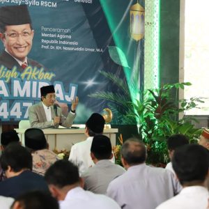 Momentum Isra’Mi’raj, Menag Nasaruddin Umar : Pemberdayaan Umat Melalui Masjid