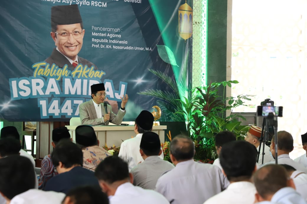 Momentum Isra’Mi’raj, Menag Nasaruddin Umar : Pemberdayaan Umat Melalui Masjid