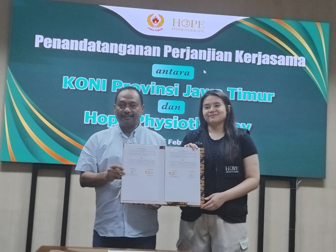 Perkuat Sport Science, KONI Jatim dan Hope Physiotherapy Lanjutkan Kolaborasi Penanganan Cedera Atlet