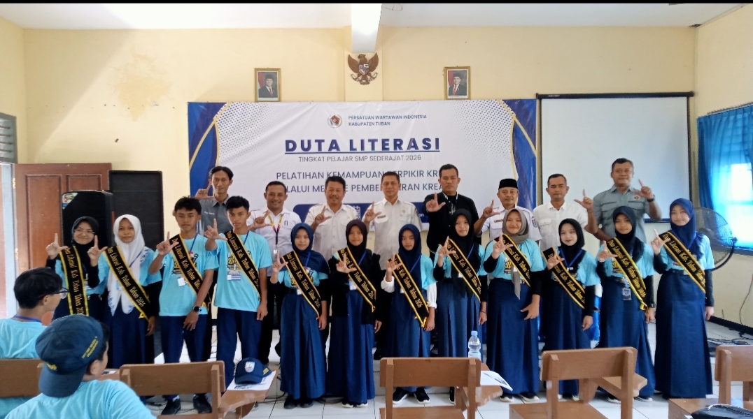 PWI Tuban Cetak 125 Duta Literasi Tingkat Pelajar SMP