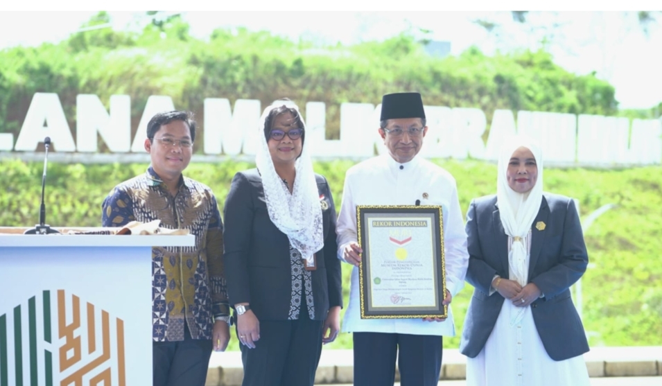 Raih Rekor MURI, UIN Malang Kampus Pertama dengan Desain Bangunan Berlafaz Ar-Rahim