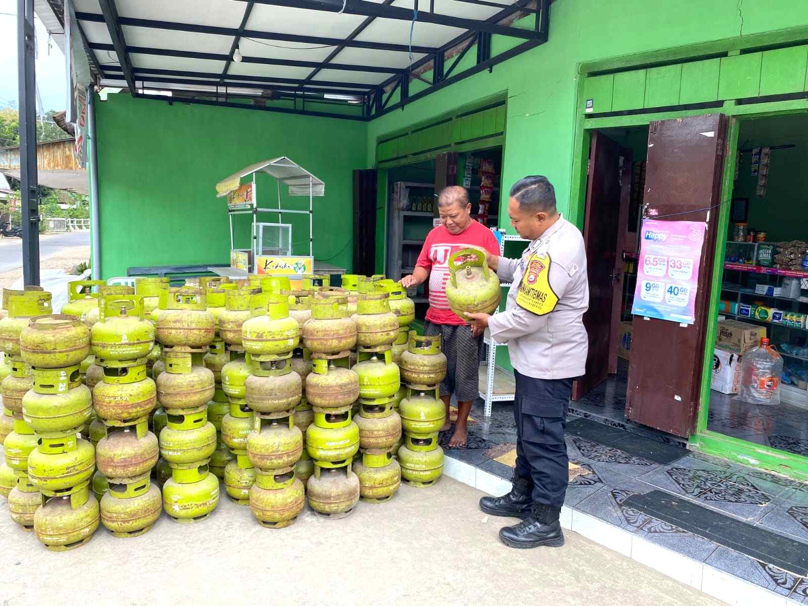 Polres Blitar Cek Ketersediaan dan Penyaluran Gas Melon Jepang Ramadhan