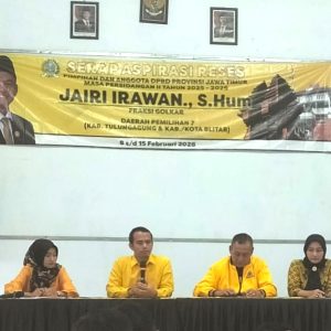 Jairi Irawan Wakil Ketua Komisi E DPRD Jatim Gelar Reses di Blitar