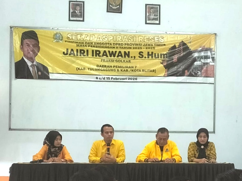 Jairi Irawan Wakil Ketua Komisi E DPRD Jatim Gelar Reses di Blitar