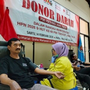 Donor Darah PWI Jatim, Ini Kesan Peserta Pertamakali Donor