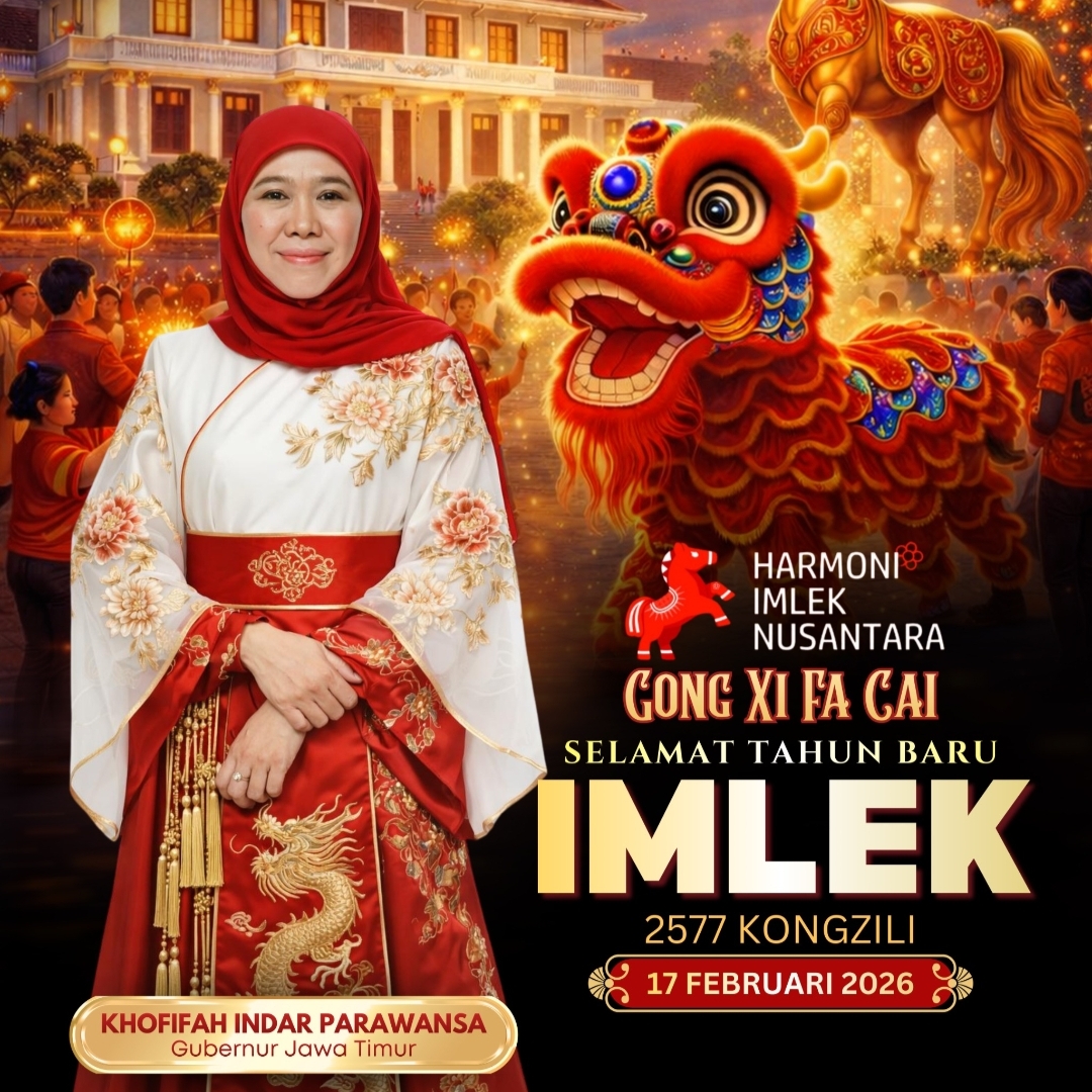 Dari Imlek ke Ramadhan, Khofifah Serukan Penguatan Kesalehan Sosial.