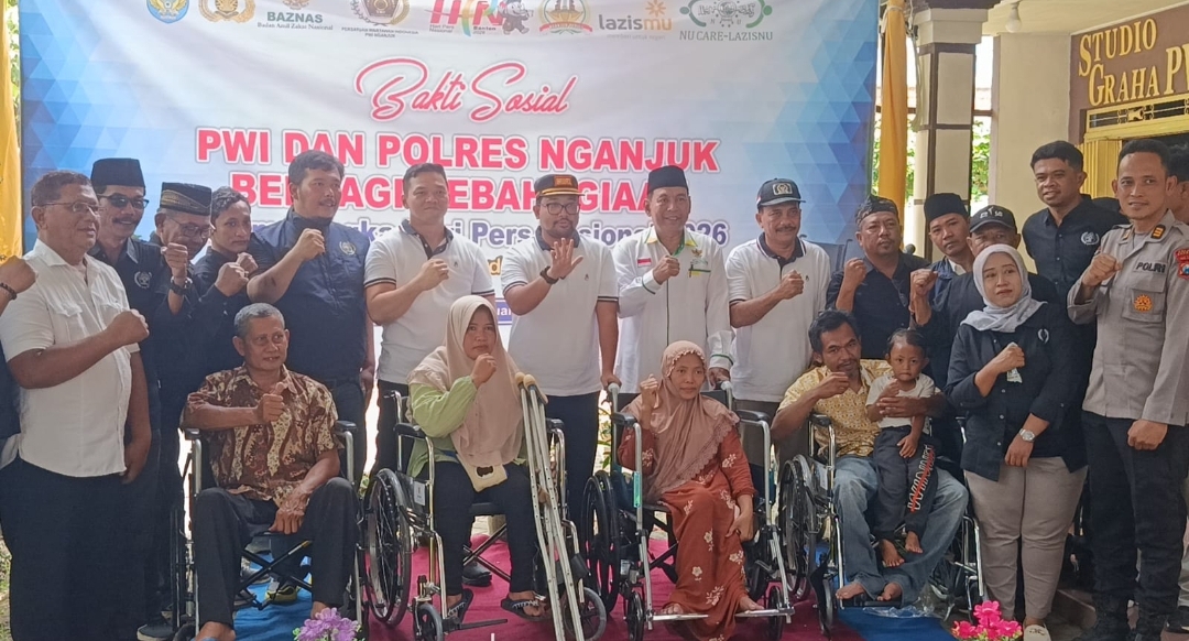 HPN 2026, PWI Nganjuk Tetapkan Santunan Disabilitas sebagai Agenda Tahunan
