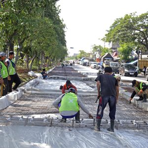 Perbaikan Jalan Tanjungsari Surabaya Dilakukan Bertahap
