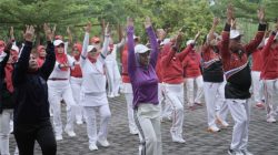 Lantik Pengurus 3 Daerah: Kota Mojokerto Jadi Tuan Rumag Gebyar Senam DPC PORPRI se Jatim