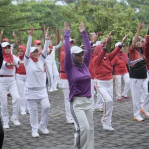 Lantik Pengurus 3 Daerah: Kota Mojokerto Jadi Tuan Rumag Gebyar Senam DPC PORPRI se Jatim