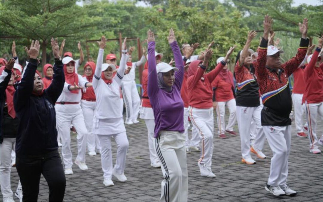 Lantik Pengurus 3 Daerah: Kota Mojokerto Jadi Tuan Rumag Gebyar Senam DPC PORPRI se Jatim