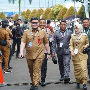 Kompak, Mas Dhito Bareng Mbak Dewi dan Forkopimda Ikuti Rakornas di Sentul