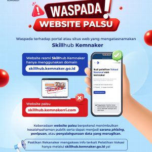 Kemnaker Minta Masyarakat Waspadai Situs Palsu Mengatasnamakan Skillhub