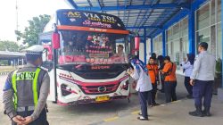 Jelang Libur Imlek 2026, Pemkot Kediri Ramp Check Bus AKAP dan AKDP di Terminal Tamanan