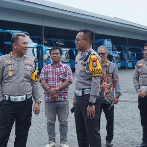 Bus Harus Sehat Sebelum Berangkat: Satlantas Polres Kediri Turun Tangan