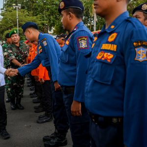 Pemkot Surabaya Gelar Apel Pasukan Pengamanan Nyepi dan Idulfitri