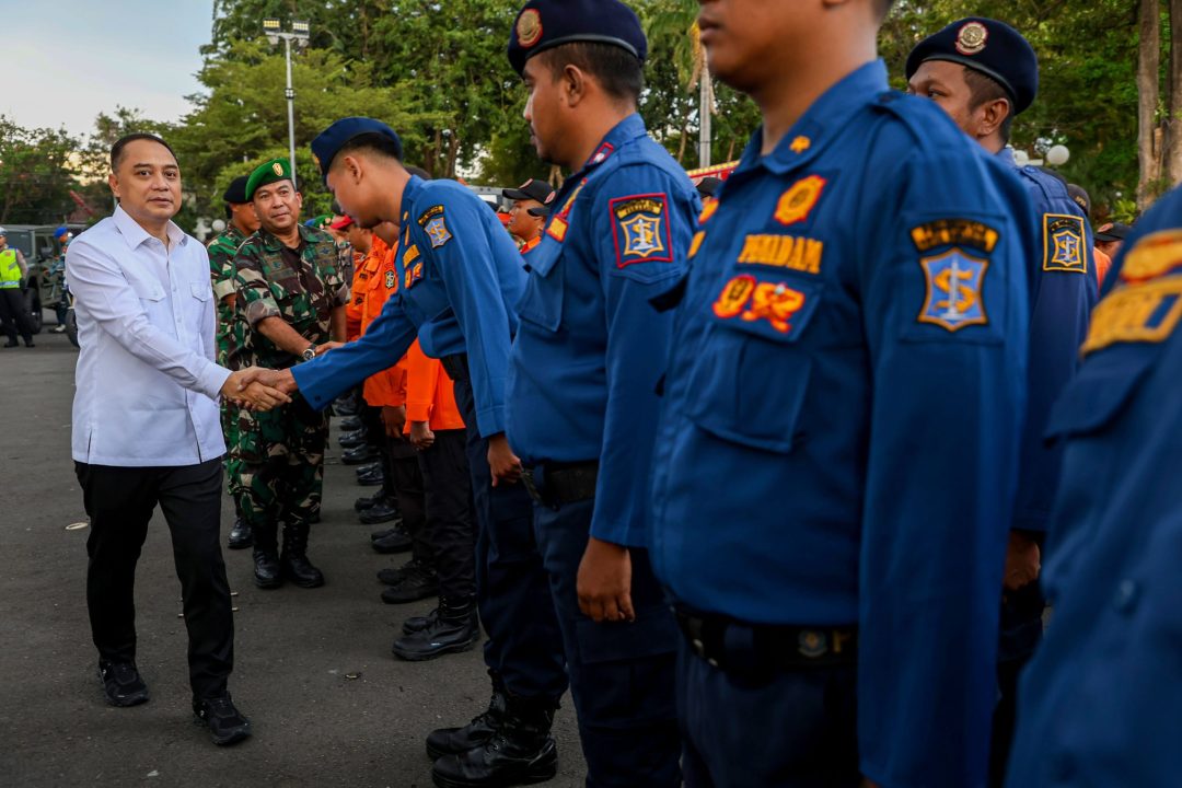 Pemkot Surabaya Gelar Apel Pasukan Pengamanan Nyepi dan Idulfitri