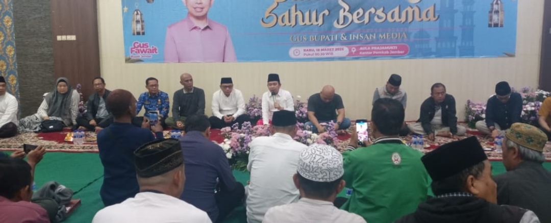 Mempererat Silaturahmi dan Sinergisitas, Bupati Jember Sahur Bareng Insan Pers