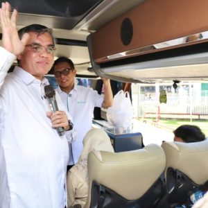 Lepas Mudik 1.431 Pekerja Panasonic, Menaker: Perusahaan Harus Memanusiakan Pekerja