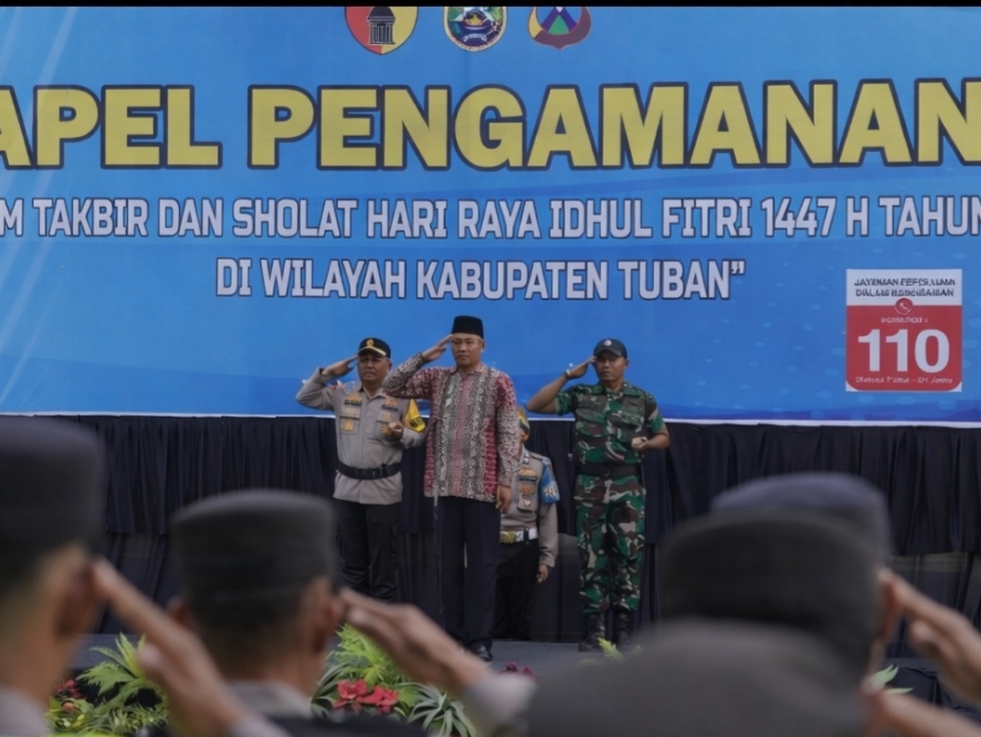 Apel 340 Personel Amankan Malam Takbir di Tuban