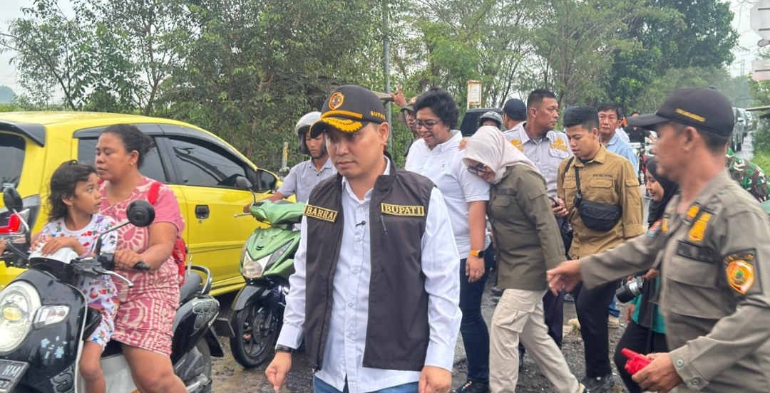 Pastikan Arus Balik Lancar, Bupati Gus Barra & Forkopimda Kabupaten Mojokerto Tinjau Pos Pam