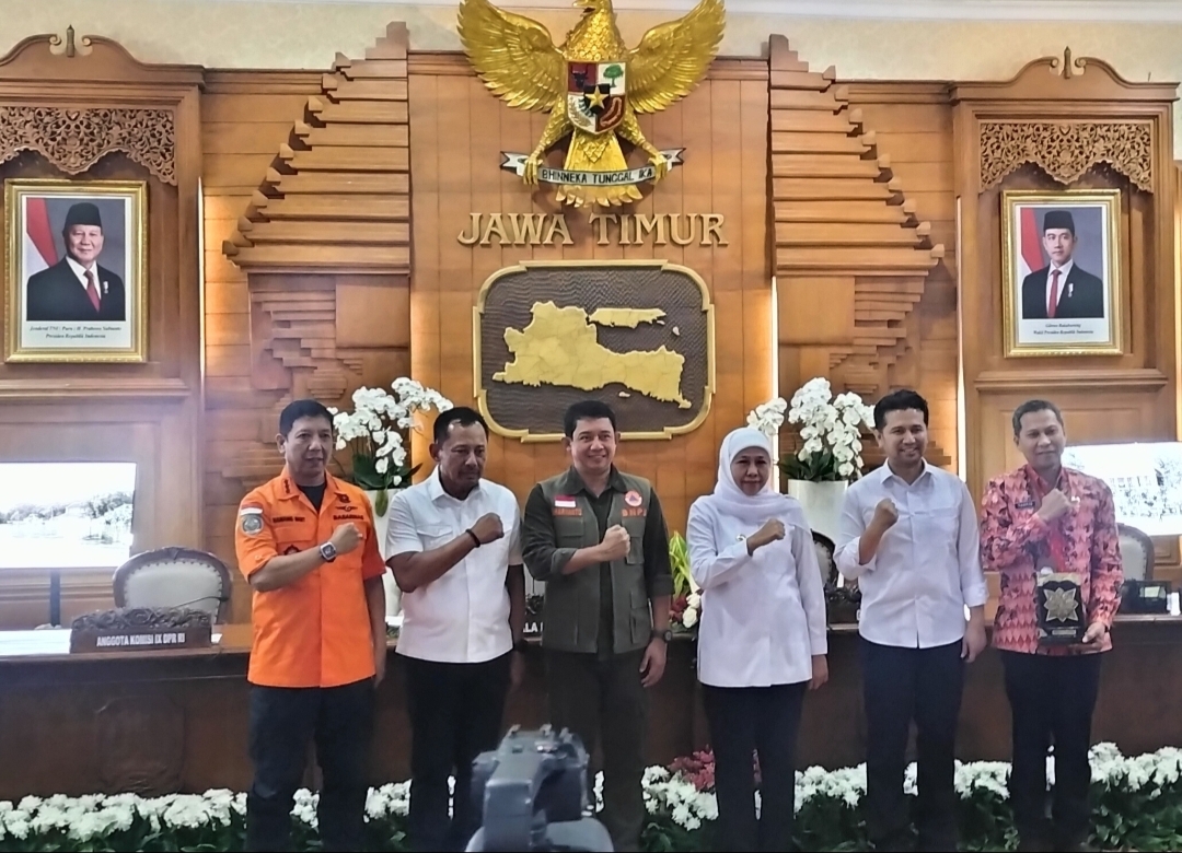 Rakor di Grahadi, Pemprov Jatim dan BNPB Antisipasi Dampak Kemarau 2026