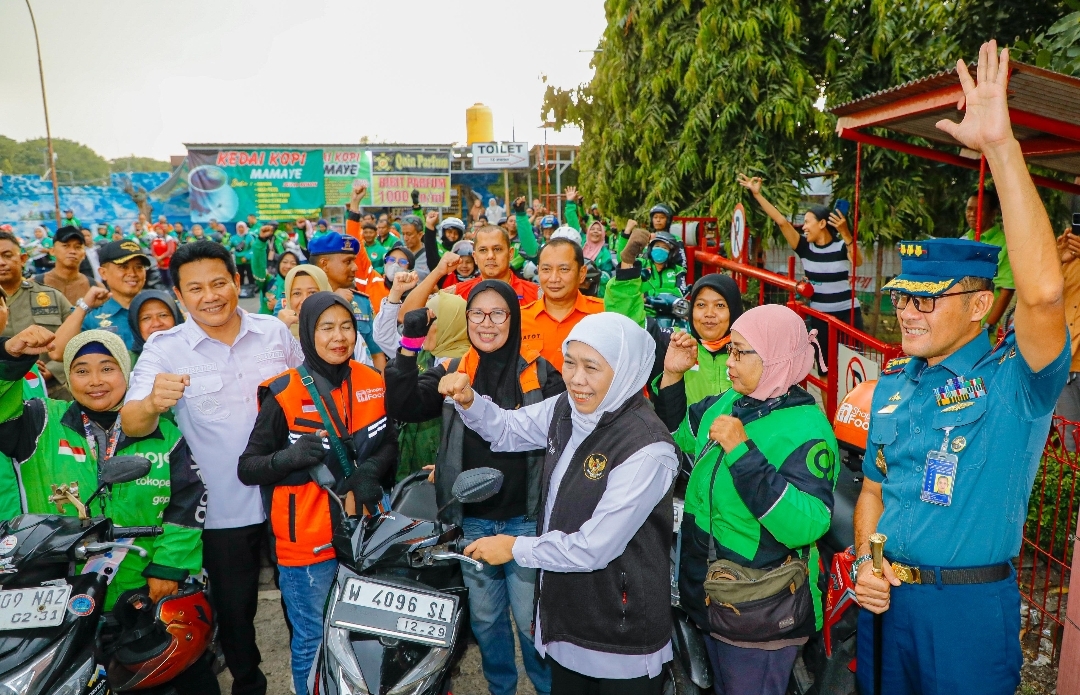 200 Ojol Terima BBM Gratis, Stok BBM dan LPG di Jatim Aman