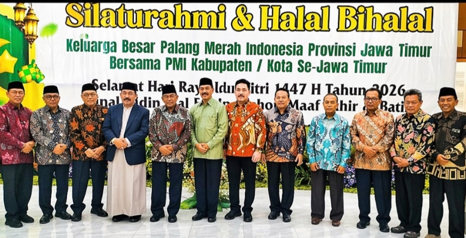 Halal Bihalal PMI Jatim, Imam Utomo Ajak Doakan Perdamaian Dunia