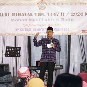 Halal Bihalal PWRI Kota Kediri, Gus Qowim Tekankan Silaturahmi dan Kolaborasi