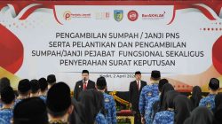 Bupati Kediri Lantik 156 PNS Kabupaten Kediri, Tegaskan Jangan Menyalahgunakan Wewenang